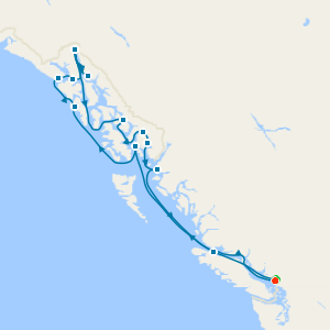 Glacier Bay, Fjords & Inside Passage with Luxury Vancouver stay, Capilano Bridge & Grouse Mountain Tour