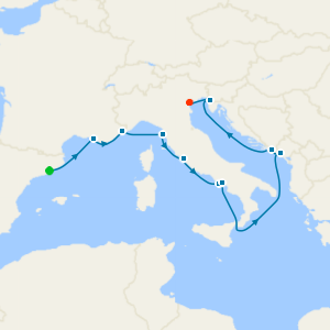 Best of the Med Fly Cruise from Barcelona