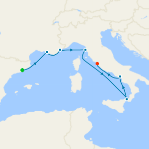 France & Italy Fly Cruise from Barcelona