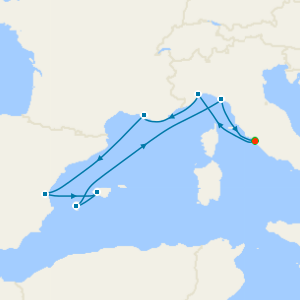 Italy, France & Spain from Rome