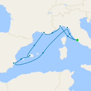 Italy, France & Spain from Rome