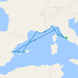 Italy, France & Spain from Rome