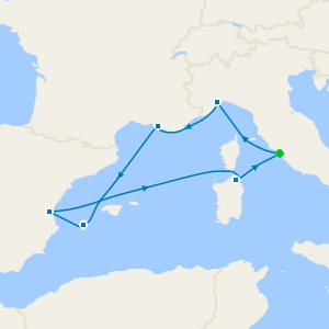 Italy, France & Spain from Rome