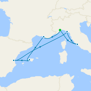 Italy, France & Spain from Savona