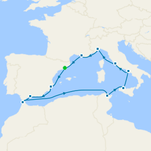 Spain, Morocco, Italy & France from Barcelona