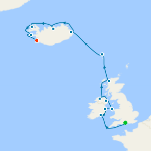 Isles of Ice from Southampton with Reykjavik Luxury Stay 