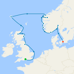 Norwegian Seascapes from Southampton with 2nt Luxury Copenhagen Stay