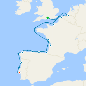 Storybook Villages & World-Class Art from Southampton with 2nt Luxury Lisbon Stay 