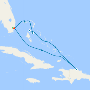 Eastern Caribbean & Fun Day at Celebration Key from Miami with 1nt Stay