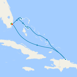 Eastern Caribbean & Fun Day at Celebration Key from Miami with 1nt Stay