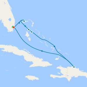 Eastern Caribbean & Fun Day at Celebration Key from Miami with 1nt Stay