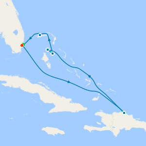 Eastern Caribbean & Fun Day at Celebration Key with Miami Beach Stay