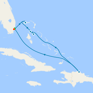 Eastern Caribbean & Fun Day at Celebration Key with Miami Beach Stay