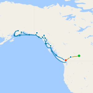 Rocky Mountaineer from Banff to Vancouver & Voyage of the Glaciers Grand Adventure