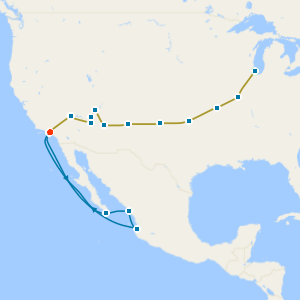 Centennial Historic Route 66 Coach Tour & Mexican Riviera Cruise