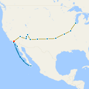 Centennial Historic Route 66 Coach Tour & Mexican Riviera Cruise