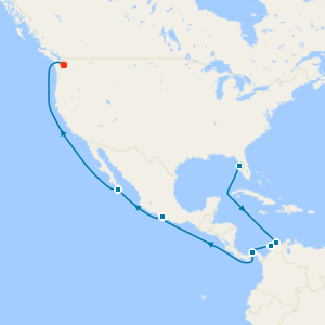 Panama Canal from Tampa to Seattle with Stay