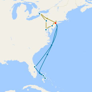 Great Eastern USA Cities Coach Tour with Bahamas & Perfect Day