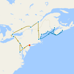 Patriot Trails Coach Tour with Canada & New England Cruise