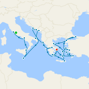 Mediterranean Medley: Italy, Greece & Ephesus from Civitavecchia with Luxury Stays in Rome & Athens 