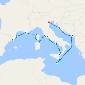 Spain, France, Italy, Croatia & Malta from Barcelona with 1nt Stay