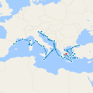 Ultimate Mediterranean: From Spain to Turkey from Barcelona with 1nt Stay