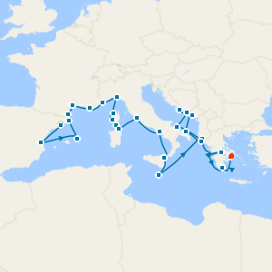 Solar Eclipse: Spain, France, Italy & Greece from Barcelona With Luxury Barcelona & Athens Stays 