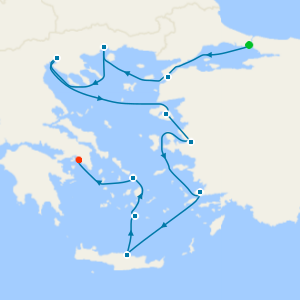 Across the Aegean from Istanbul