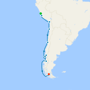 Chilean Heritage & Fjords from Lima to Punta Arenas