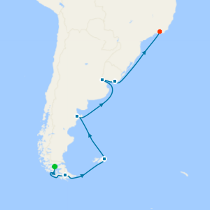 Penguins & Patagonia from Punta Arenas to Rio de Janeiro