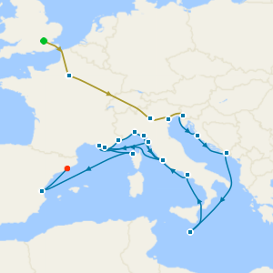 Venice Simplon-Orient-Express, Adriatic & Western Mediterranean with Paris, Lake Garda & Venice Island Stays