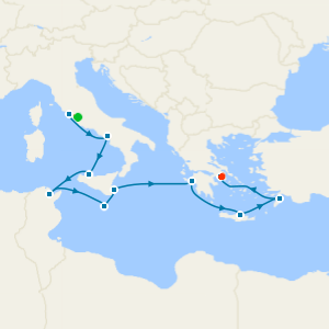 Greek & Italian Isles with Rome and Athens Stays