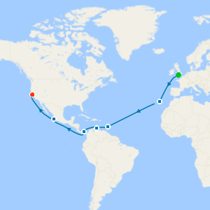 Southampton to San Francisco with Stay