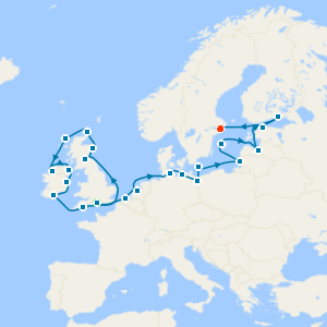 Grand Castles & Countryside from Southampton to Stockholm with Stay