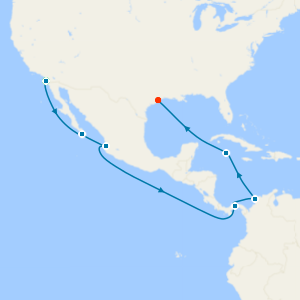 Eastbound Panama Canal from San Diego with Stay