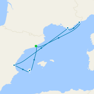 French Riviera, Spain & Ibiza Overnight from Barcelona