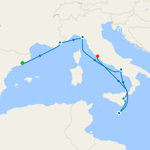 Western Med: Barcelona to Rome