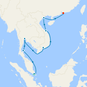 Northbound Asian Allure fr. Singapore to Hong Kong with 1 Nt Stay