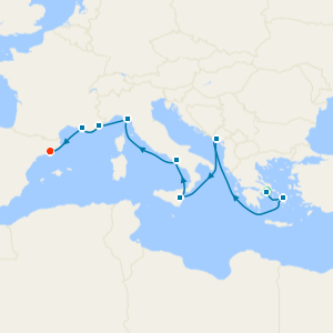 Western Med with Athens and Barcelona Stays