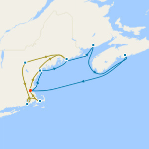 Colours of New England Coach Tour with Canada & New England Explorer Cruise