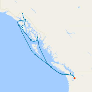 Alaska Inside Passage & Glacier from Seattle with Stay