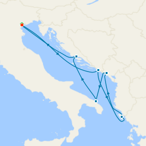 Croatia, Greece, Montenegro & Italy from Venice with Stay