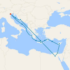 Italy, Greece, Egypt & Croatia from Venice with Stay