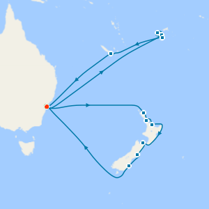 Fiji & New Zealand Explorer from Sydney with Stay