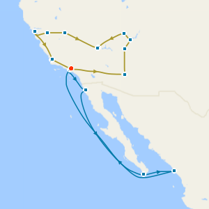 Western Discovery Tour with Mexican Riviera from Los Angeles