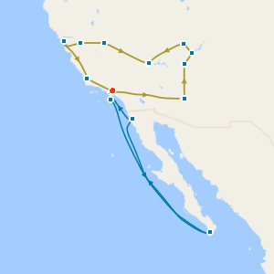 Western Discovery Tour with Mexican Riviera from Los Angeles