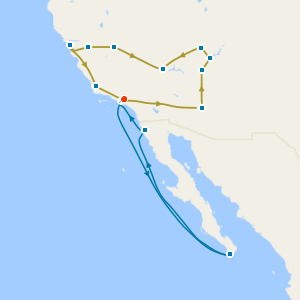Western Discovery Tour with Mexican Riviera from Los Angeles
