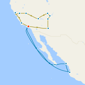 Western Discovery Tour with Mexican Riviera from Los Angeles