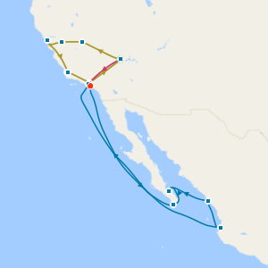 Western USA Frontiers Coach Tour with Mexican Riviera Cruise