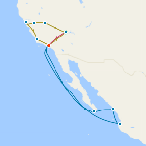 Western USA Frontiers Coach Tour with Mexican Riviera Cruise